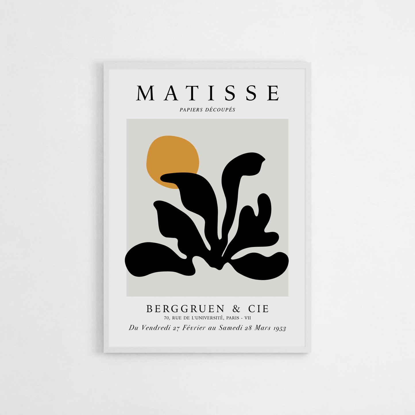 Matisse-inspired art print featuring flowing organic shapes and warm colors. Ideal for boho, modern, or mid-century decor styles, this piece adds artistic flair to any room or makes a thoughtful gift for design enthusiasts.